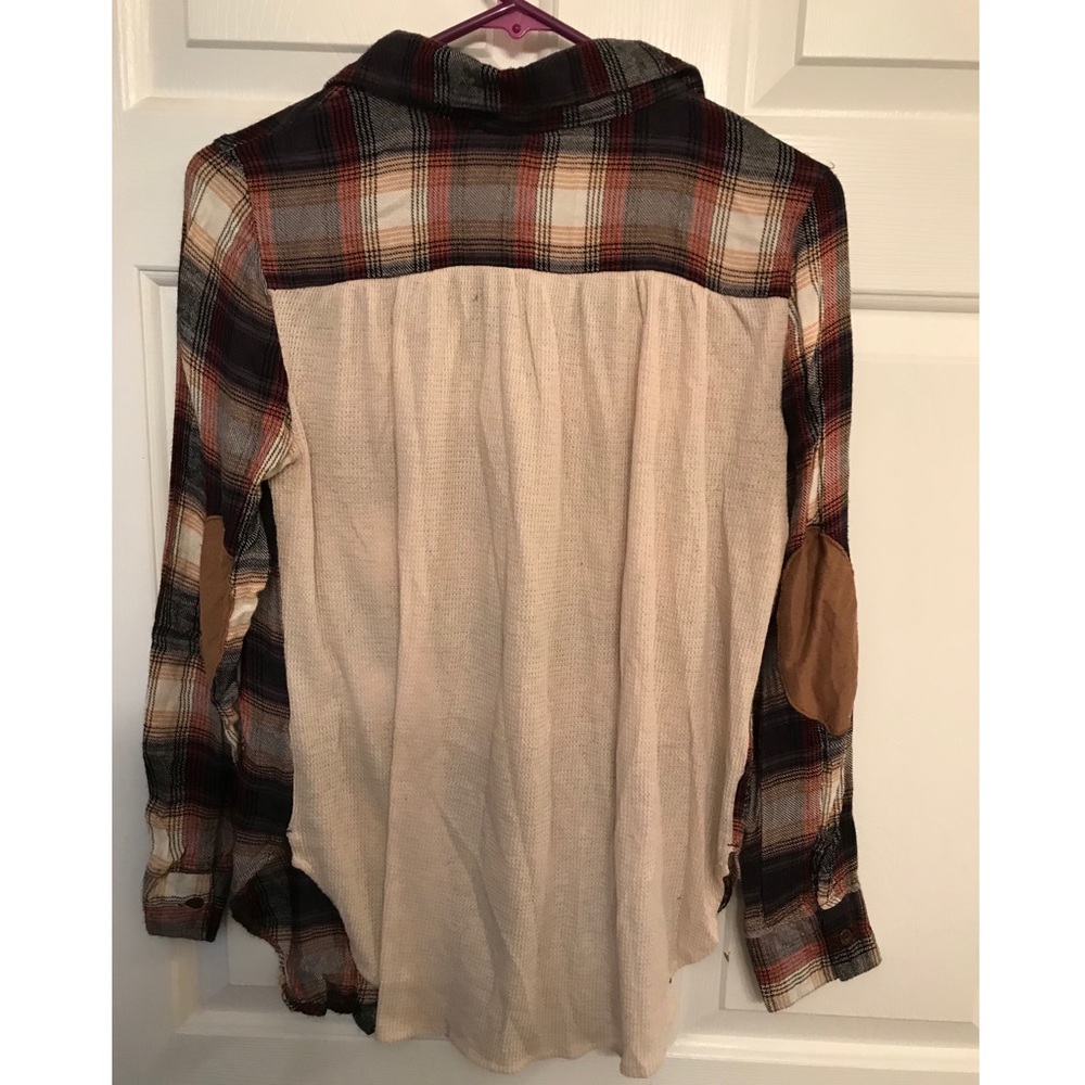 about a girl Plaid Button Down Shirt Sz S - Picture 2 of 9